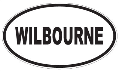 WILBOURNE - Oval Sticker