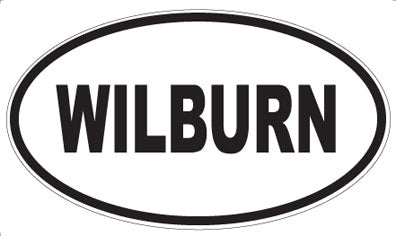 WILBURN - Oval Sticker