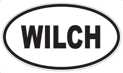 WILCH - Oval Sticker