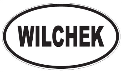 WILCHEK - Oval Sticker