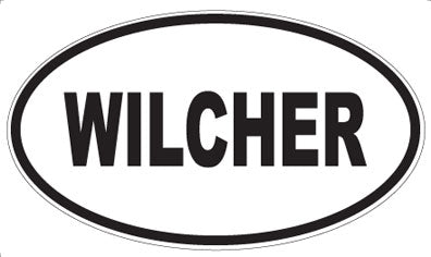 WILCHER - Oval Sticker