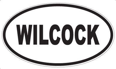 WILCOCK - Oval Sticker
