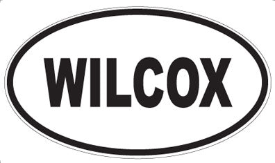 WILCOX - Oval Sticker
