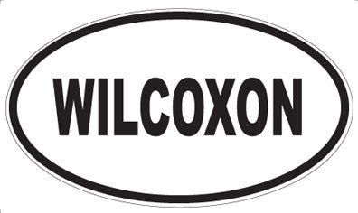 WILCOXON - Oval Sticker