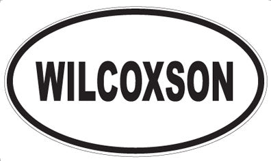 WILCOXSON - Oval Sticker