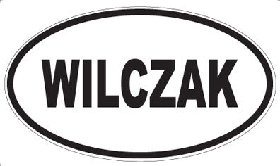 WILCZAK - Oval Sticker