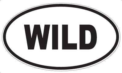 WILD - Oval Sticker