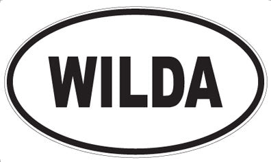 WILDA - Oval Sticker