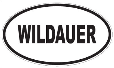WILDAUER - Oval Sticker