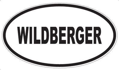 WILDBERGER - Oval Sticker