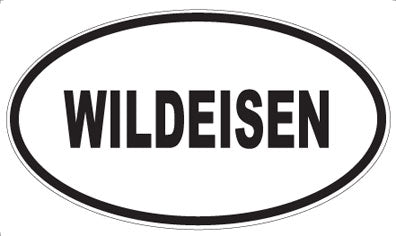 WILDEISEN - Oval Sticker