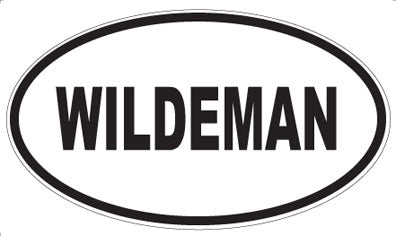 WILDEMAN - Oval Sticker