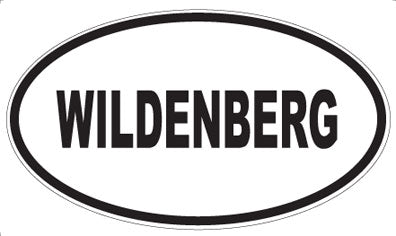 WILDENBERG - Oval Sticker