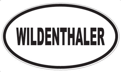 WILDENTHALER - Oval Sticker