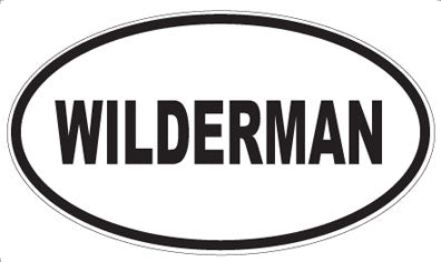 WILDERMAN - Oval Sticker