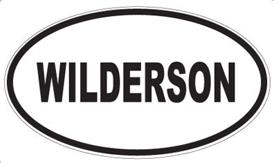 WILDERSON - Oval Sticker