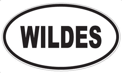 WILDES - Oval Sticker