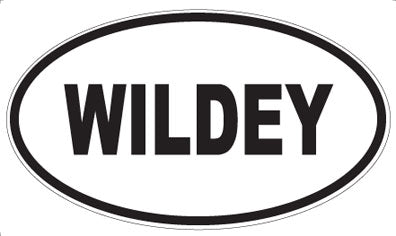 WILDEY - Oval Sticker