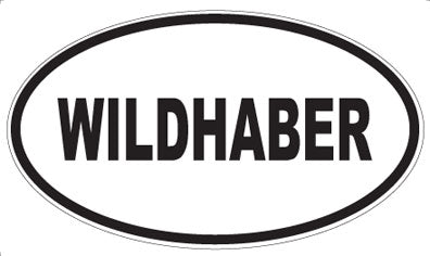 WILDHABER - Oval Sticker