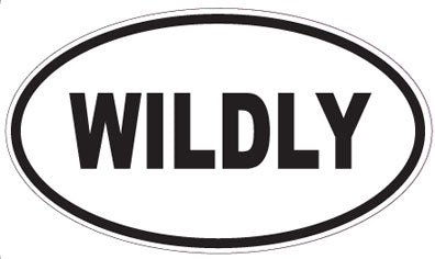 WILDLY - Oval Sticker