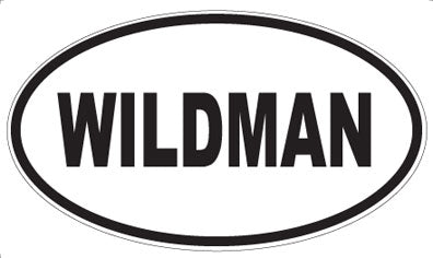 WILDMAN - Oval Sticker