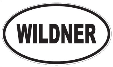 WILDNER - Oval Sticker