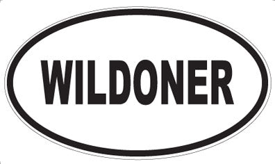 WILDONER - Oval Sticker