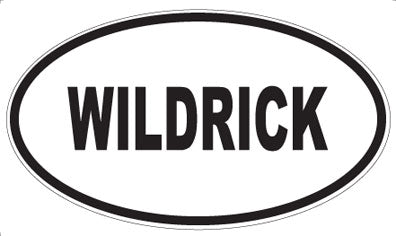WILDRICK - Oval Sticker