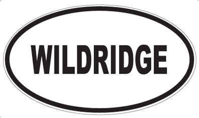 WILDRIDGE - Oval Sticker