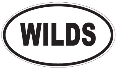 WILDS - Oval Magnet