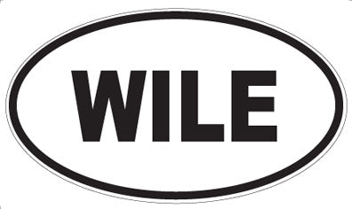 WILE - Oval Sticker