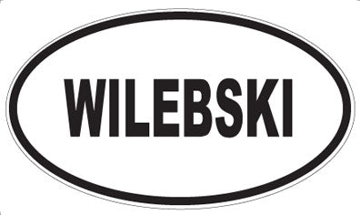 WILEBSKI - Oval Sticker
