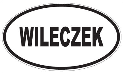 WILECZEK - Oval Sticker