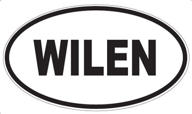 WILEN - Oval Sticker