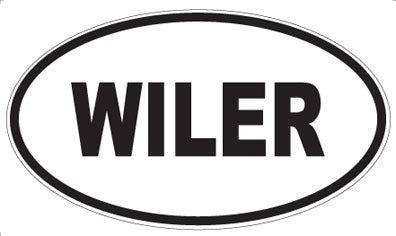 WILER - Oval Sticker