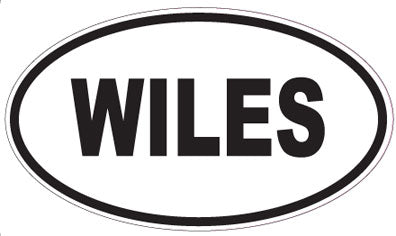 WILES - Oval Magnet