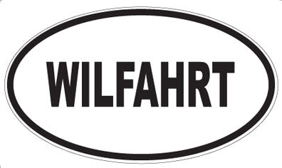 WILFAHRT - Oval Sticker