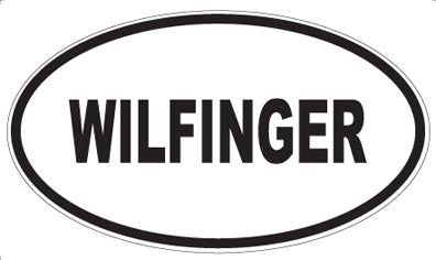 WILFINGER - Oval Sticker