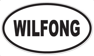 WILFONG - Oval Sticker