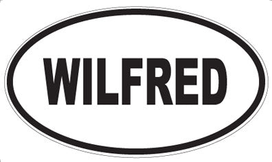 WILFRED - Oval Sticker