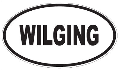 WILGING - Oval Sticker