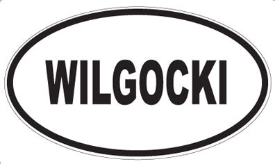WILGOCKI - Oval Sticker