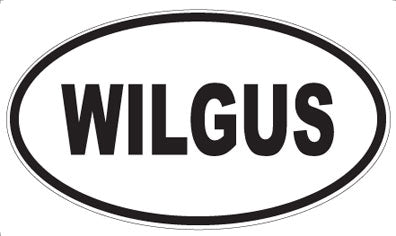 WILGUS - Oval Sticker