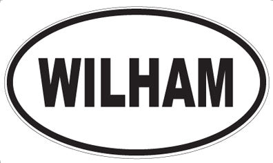 WILHAM - Oval Sticker