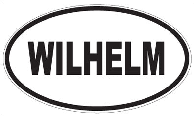 WILHELM - Oval Sticker
