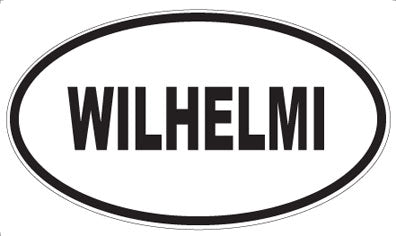 WILHELMI - Oval Sticker