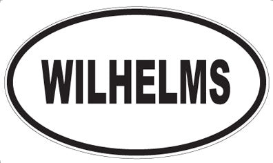 WILHELMS - Oval Sticker