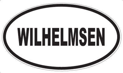 WILHELMSEN - Oval Sticker