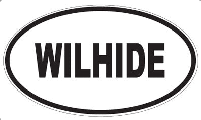 WILHIDE - Oval Sticker