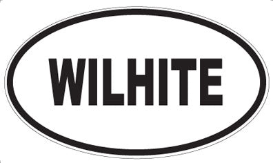 WILHITE - Oval Sticker